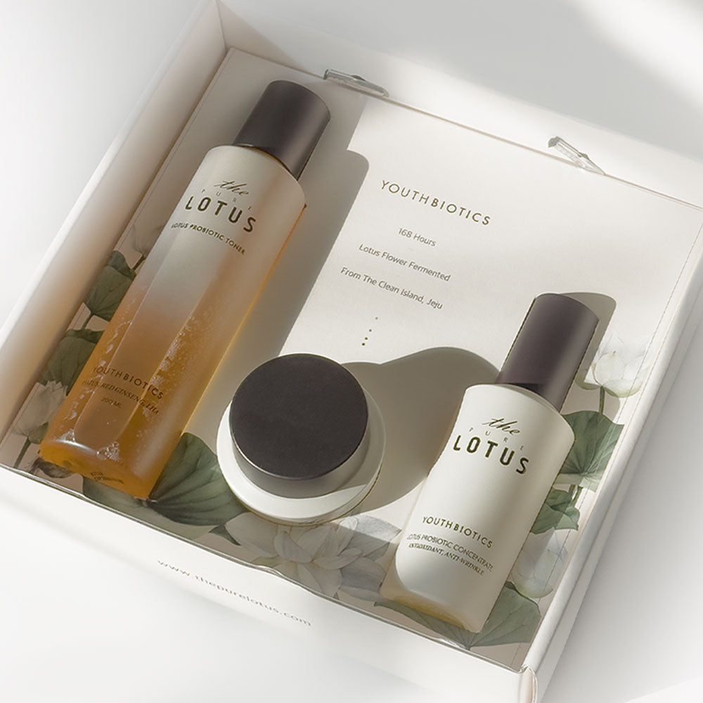 Lotus Probiotic Toner + Concentrate + Cream Set