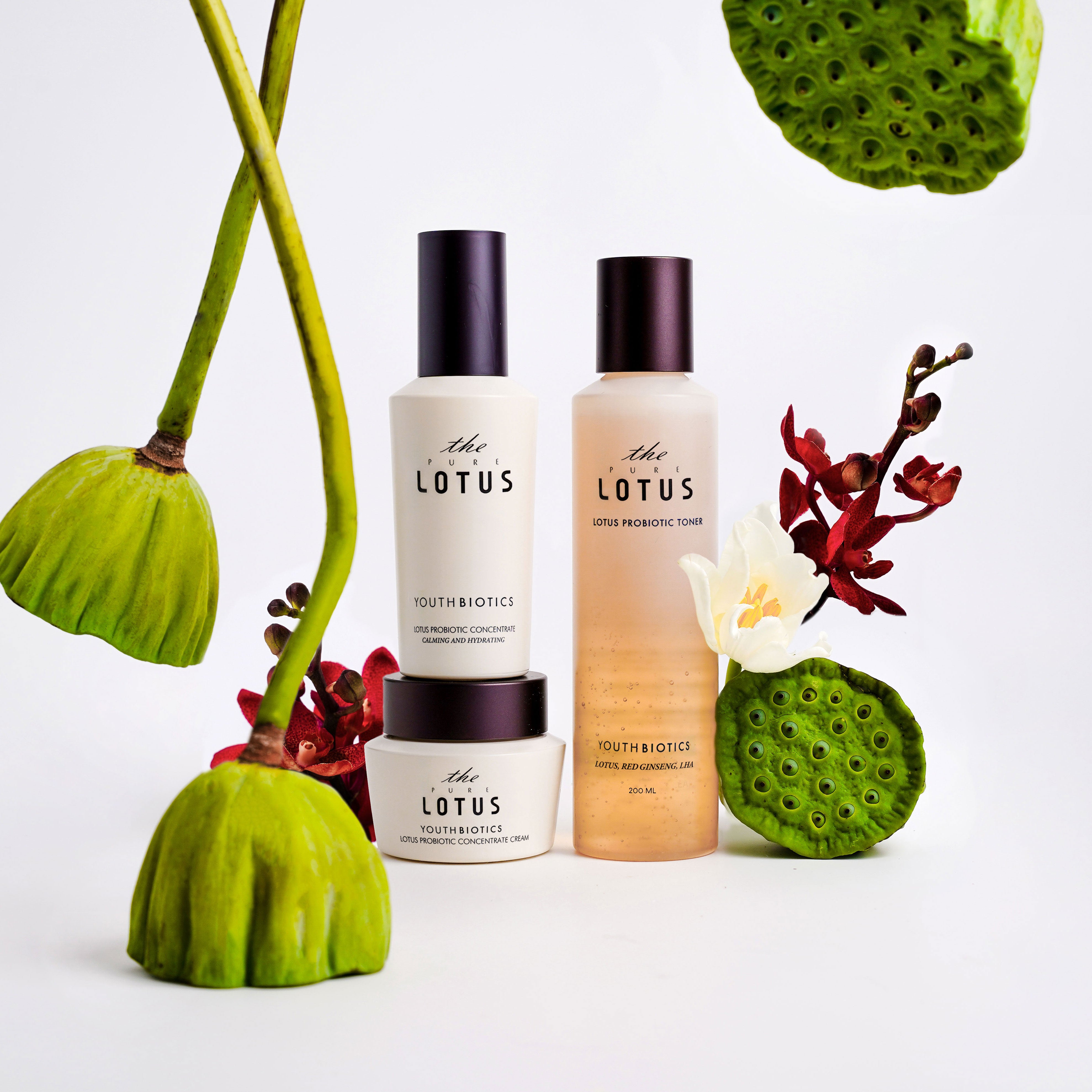 Lotus Probiotic Toner + Concentrate + Cream Set