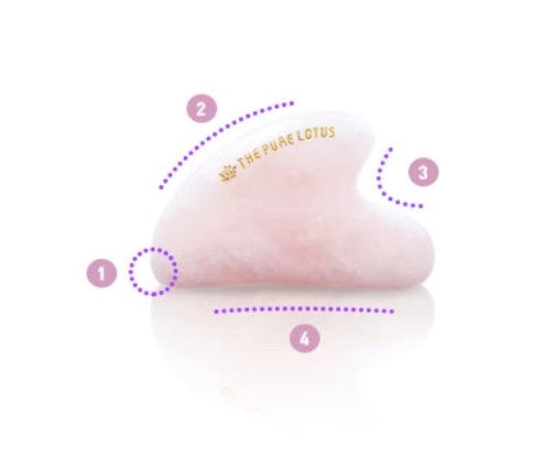 The Pure Lotus Rose quartz Guasha