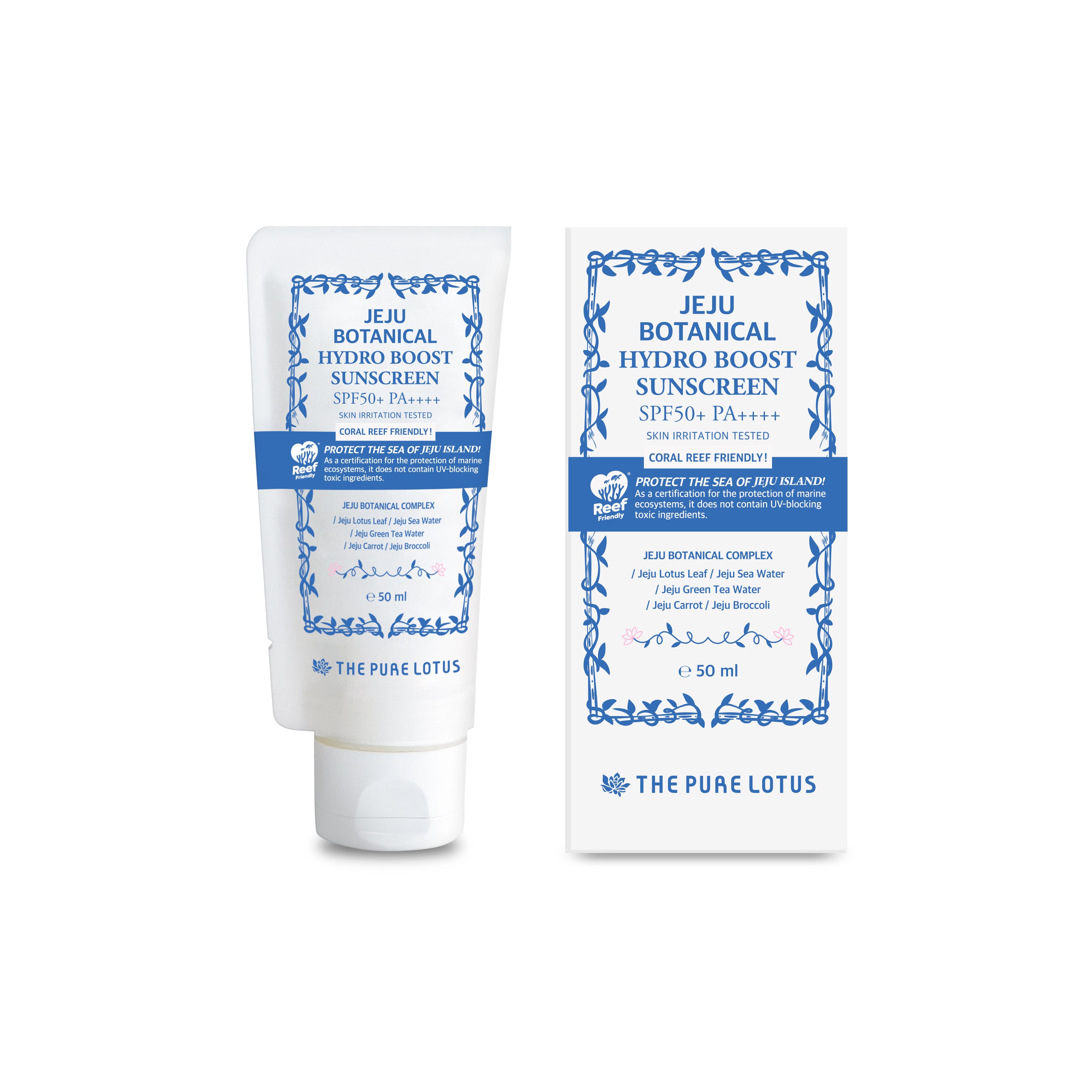 The Pure Lotus Jeju Botanical Hydroboost Sunscreen SPF50