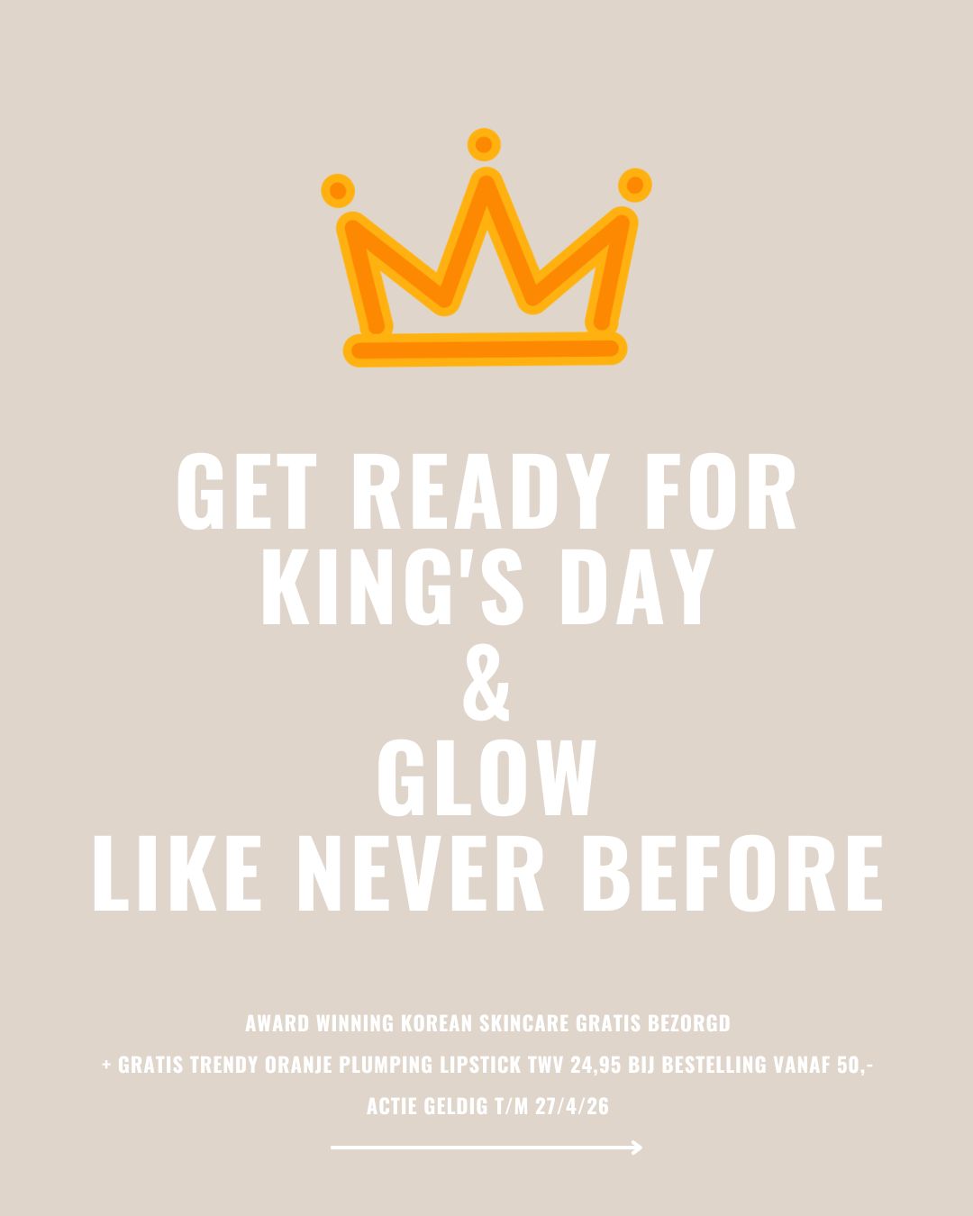 Get ready for King's day & glow like never before