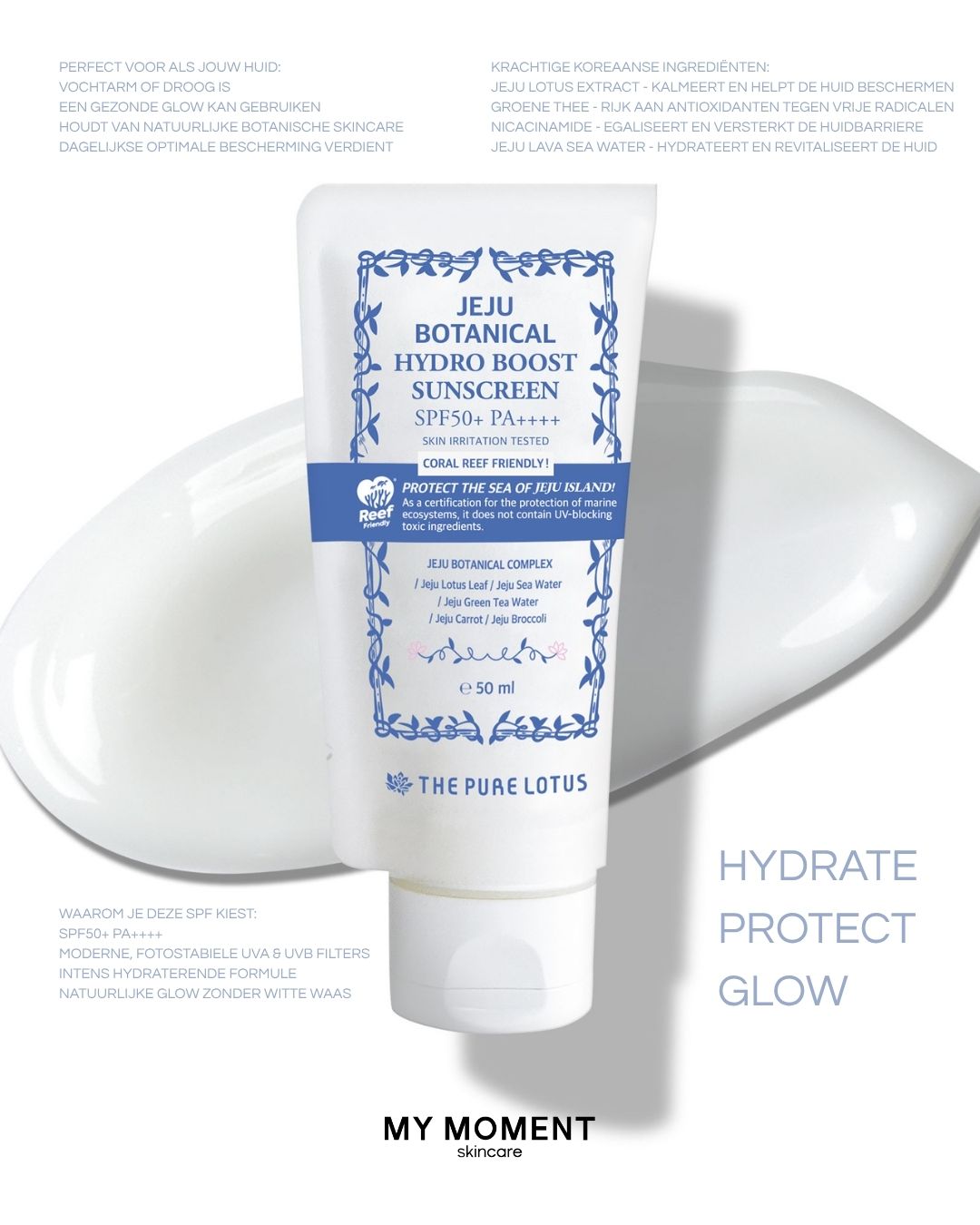 The Pure Lotus Jeju Botanical Hydroboost Sunscreen SPF50